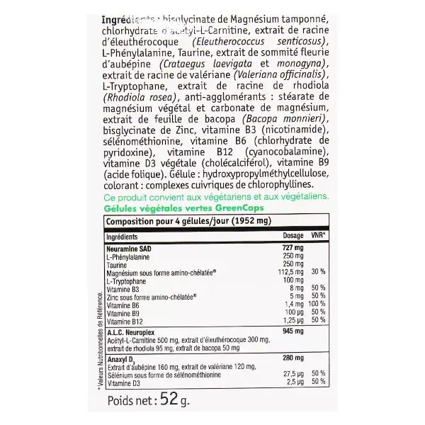 NHCO Synapsyl equilíbrio do sistema nervoso 70 cápsulas