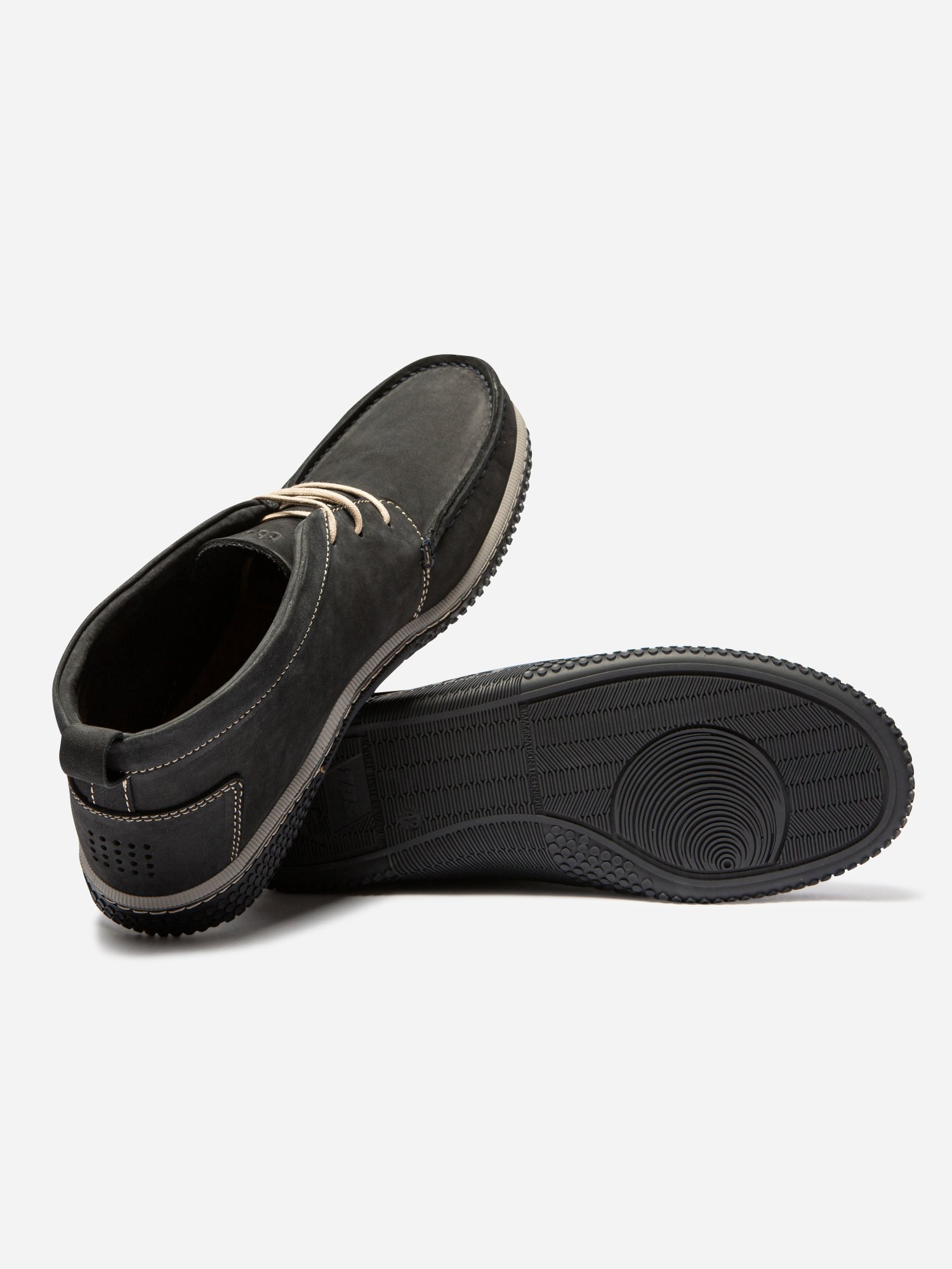 Bottillons Homme Semelle Grip Cuir Bleu