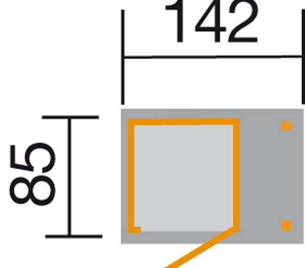Weka Garten-Terrassenschrank 351 A inkl.