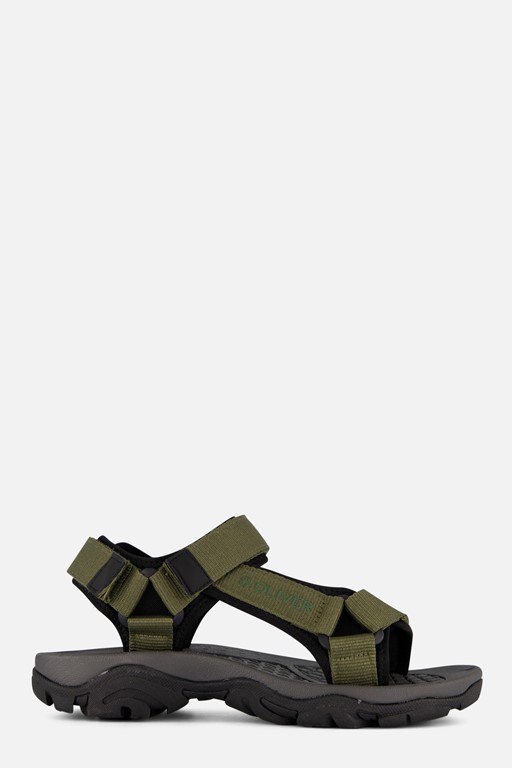 S.Oliver Sandalen groen Textiel