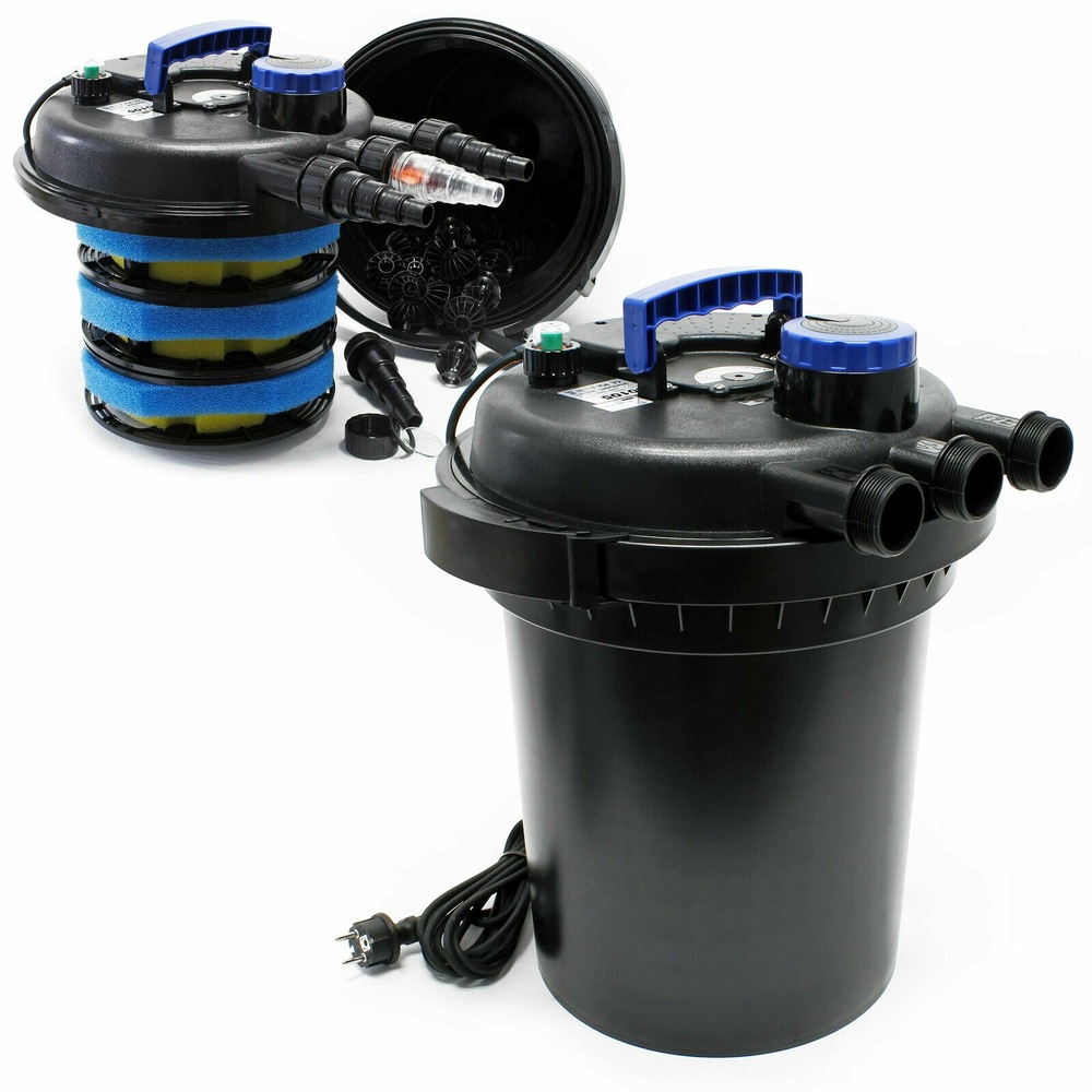 Filtre de bassin à pression uv 11 watts 10000 litres nettoyage facile