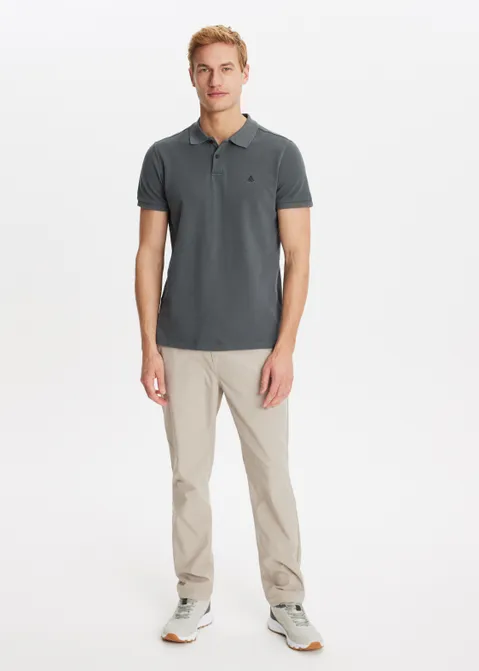 Polo met logo print groen (GRN)