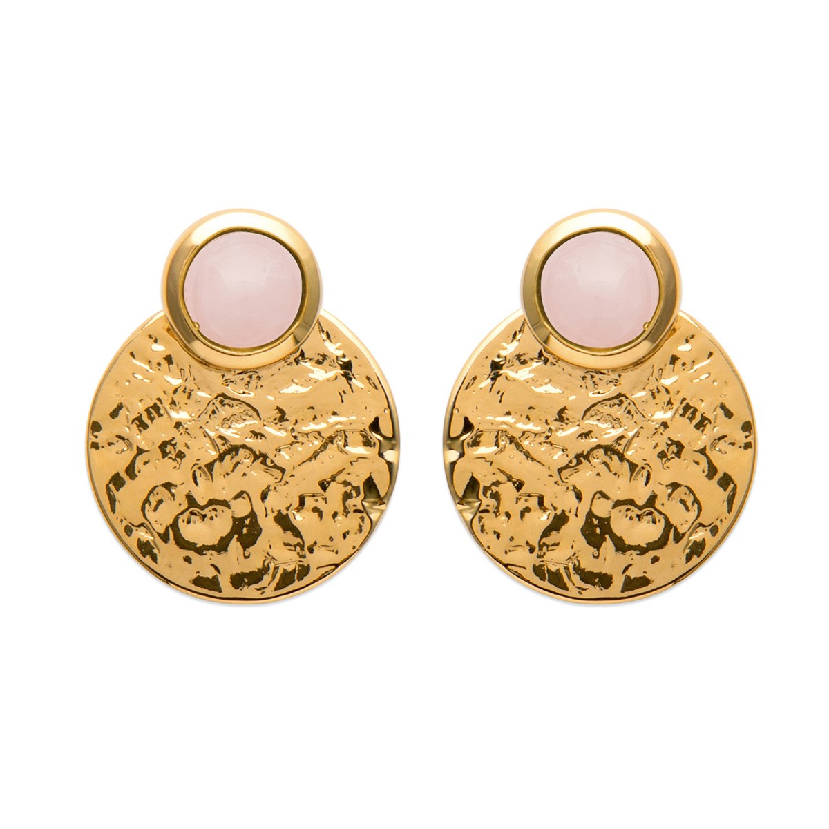 Boucles d'oreilles Brillaxis puces quartz