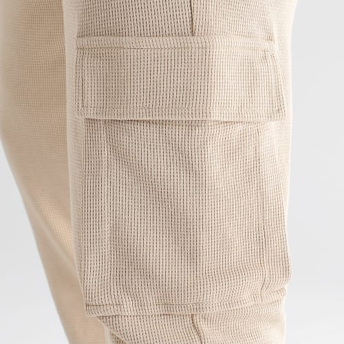 Pantalon Cargo Texturé Waffle Fit 3007 Beige