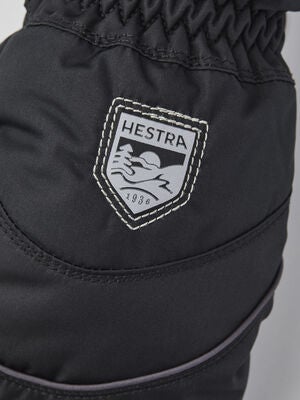 Hestra Sarri Zip JR Votter, Svart/Grafitt