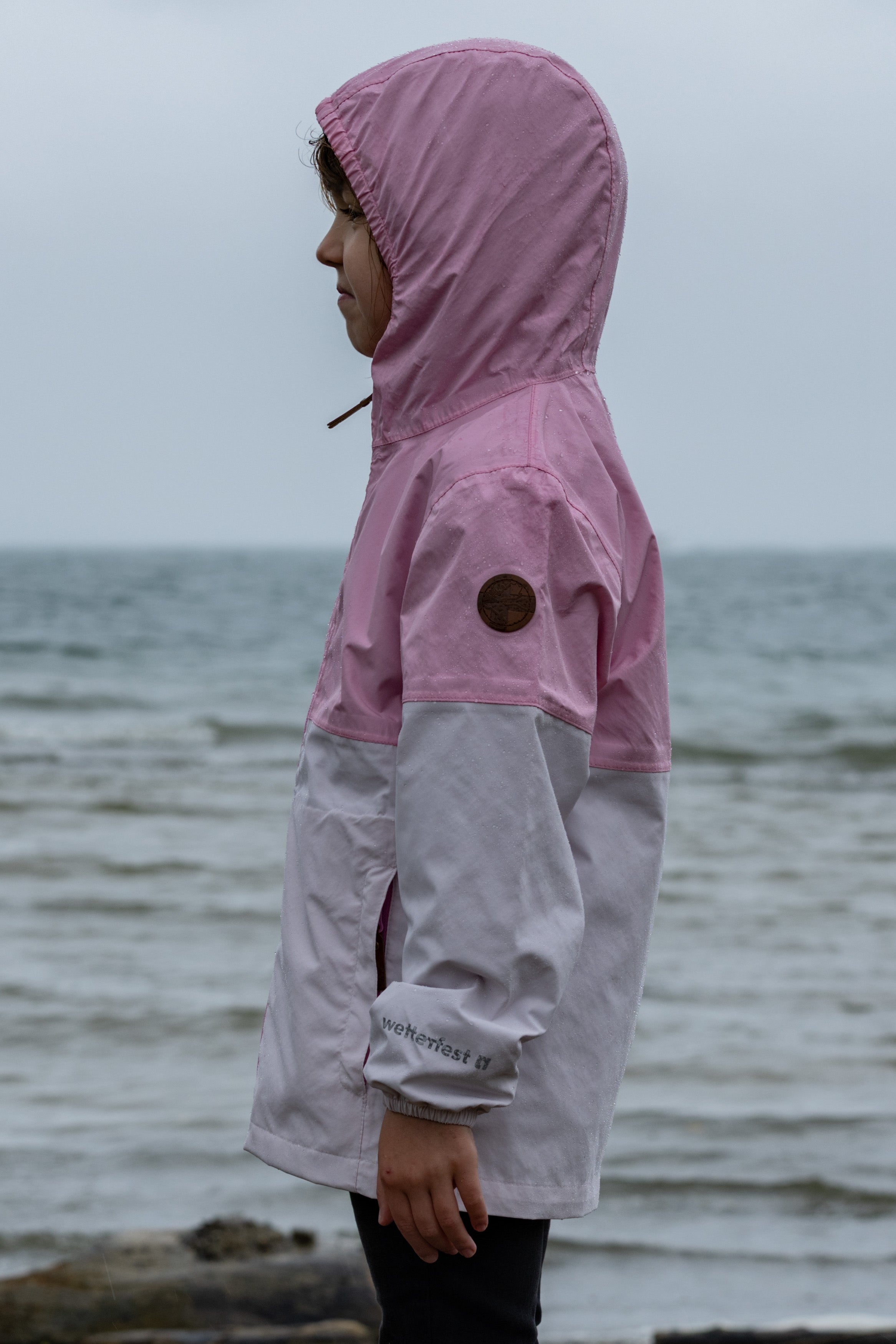 Kinder Regenjacke Travellight pink