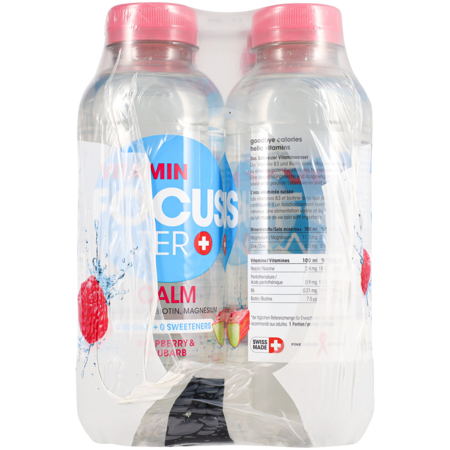 FOCUSWATER Calm Rhabarber 6x50cl -300cl