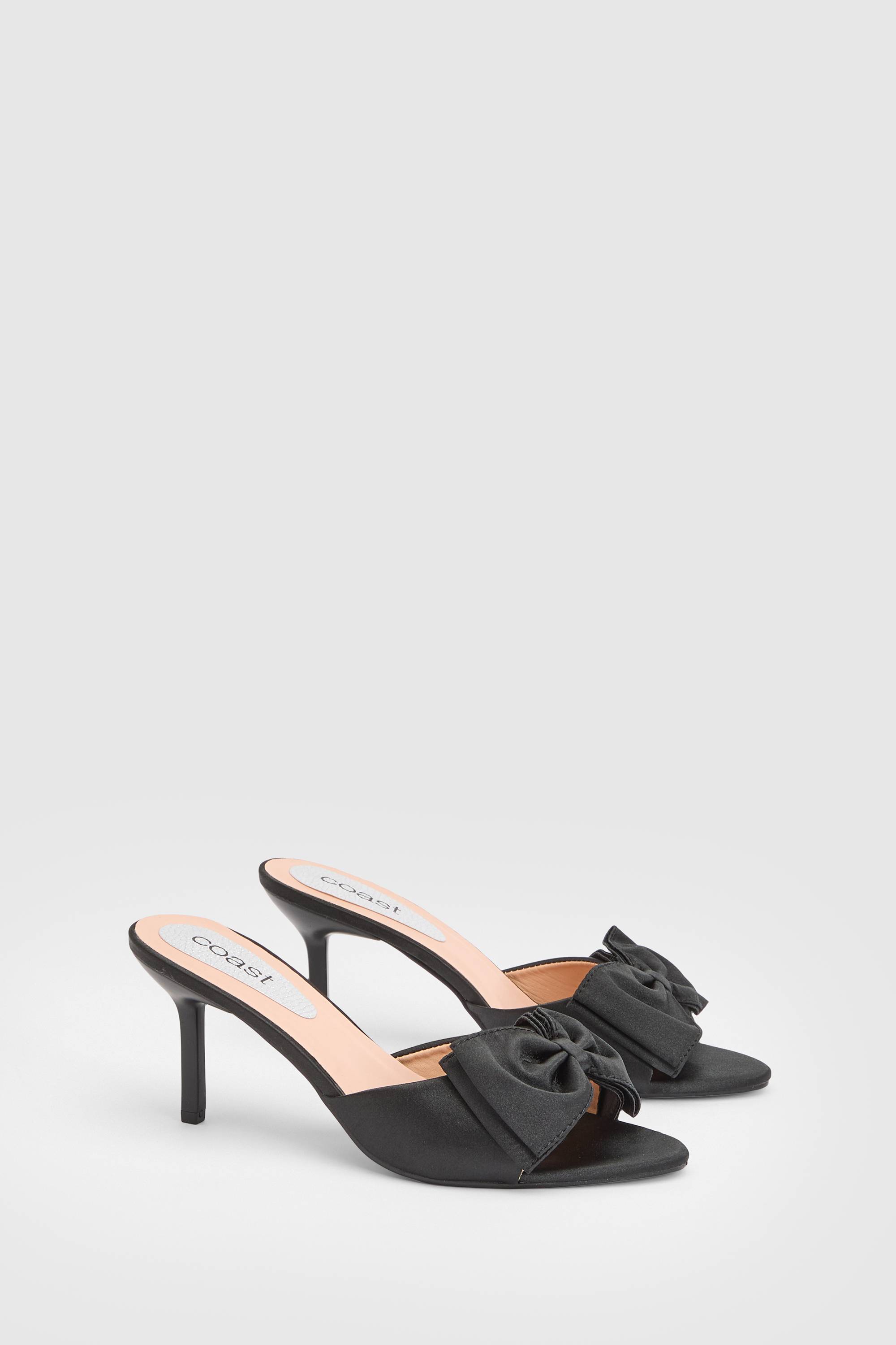 Coast Mules Lia À Talon Aiguille Haut Avec Nœud En Satin