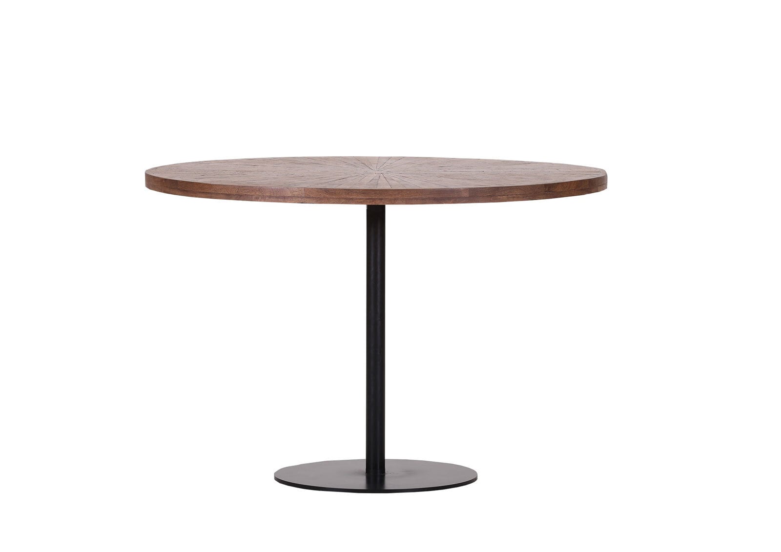 Esstisch Ø 120 cm braun/schwarz