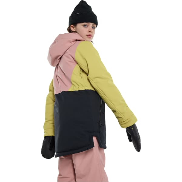 Veste snowboard BURTON GIRLS' KHIONE 2L JACKET POWDER BLUSH/SULFUR/TRUE BLACK