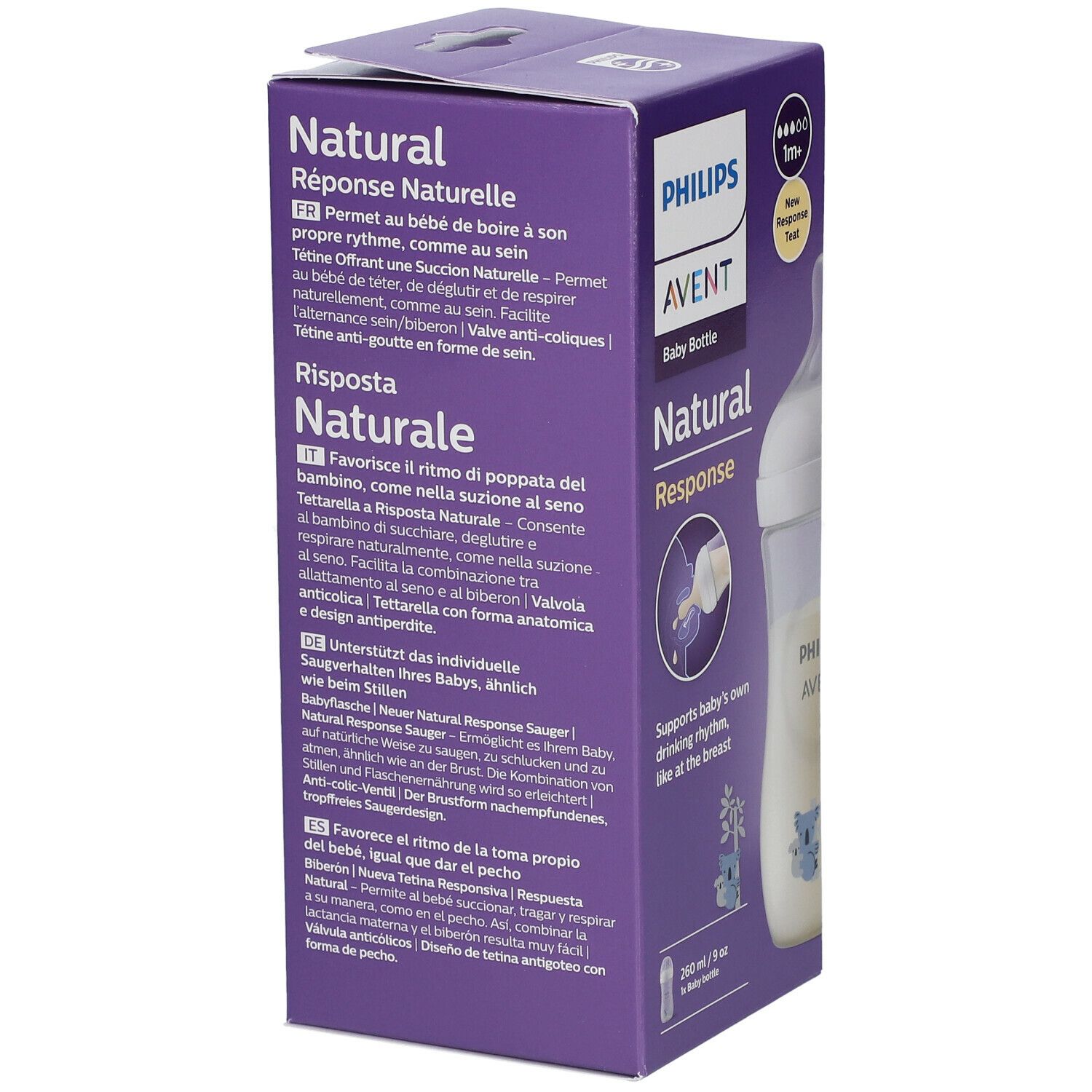 PHILIPS Avent Natural Response Babyflasche mit natürlicher Reaktion 260 ml SCY903/67