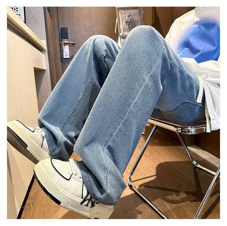 Tiaota - Gewassen losse jeans met trekkoord in de taille