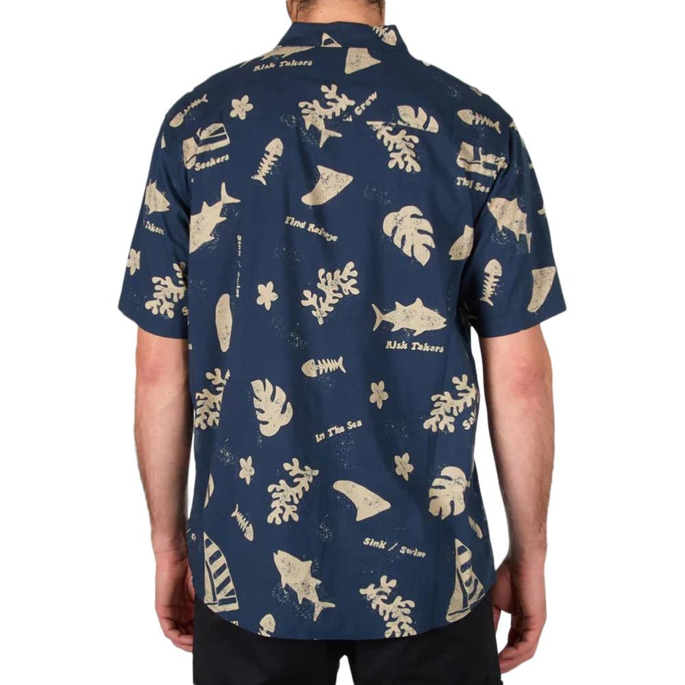Salty Crew Chemisette Manches Courtes Marine Homme Salty Crew Twisted Tides