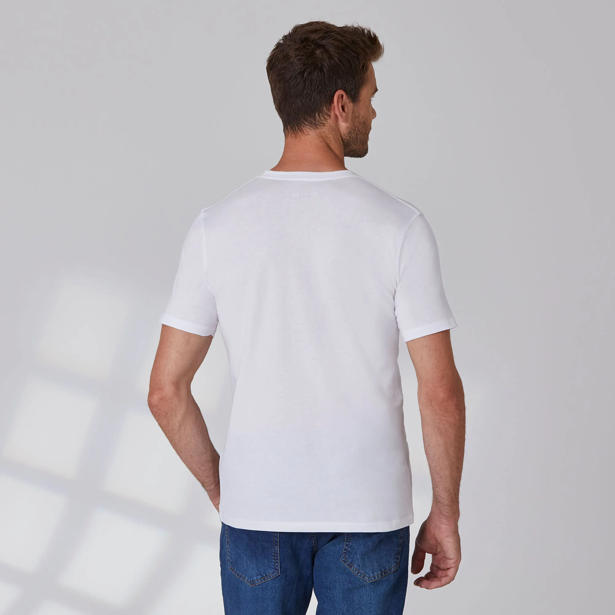 Herren-T-Shirt mit Rundhalsausschnitt, 2er-Pack