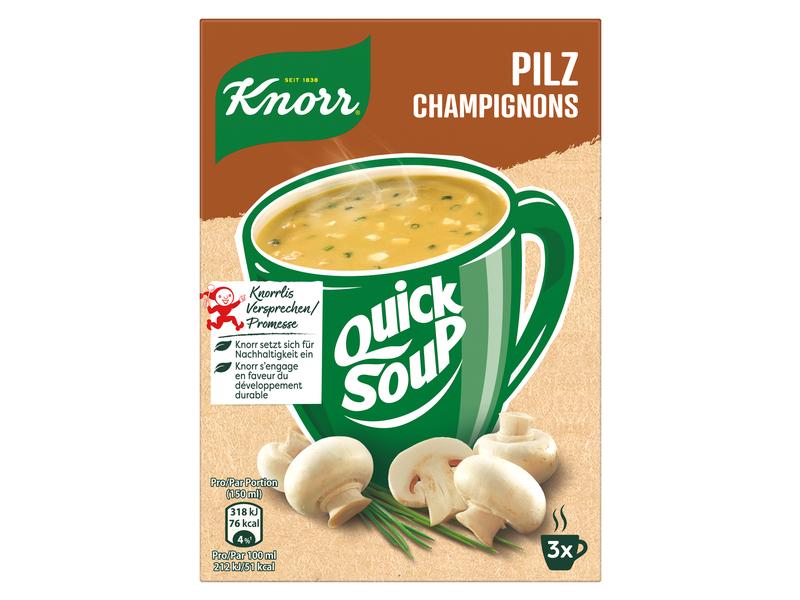 Knorr Quick Soup Pilz 3 Portionen Aromatische Pilzsuppe