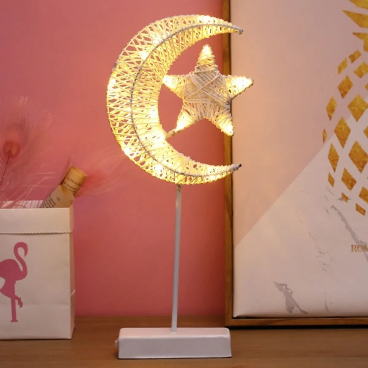 Wewoo Guirlande LED Star Rotin