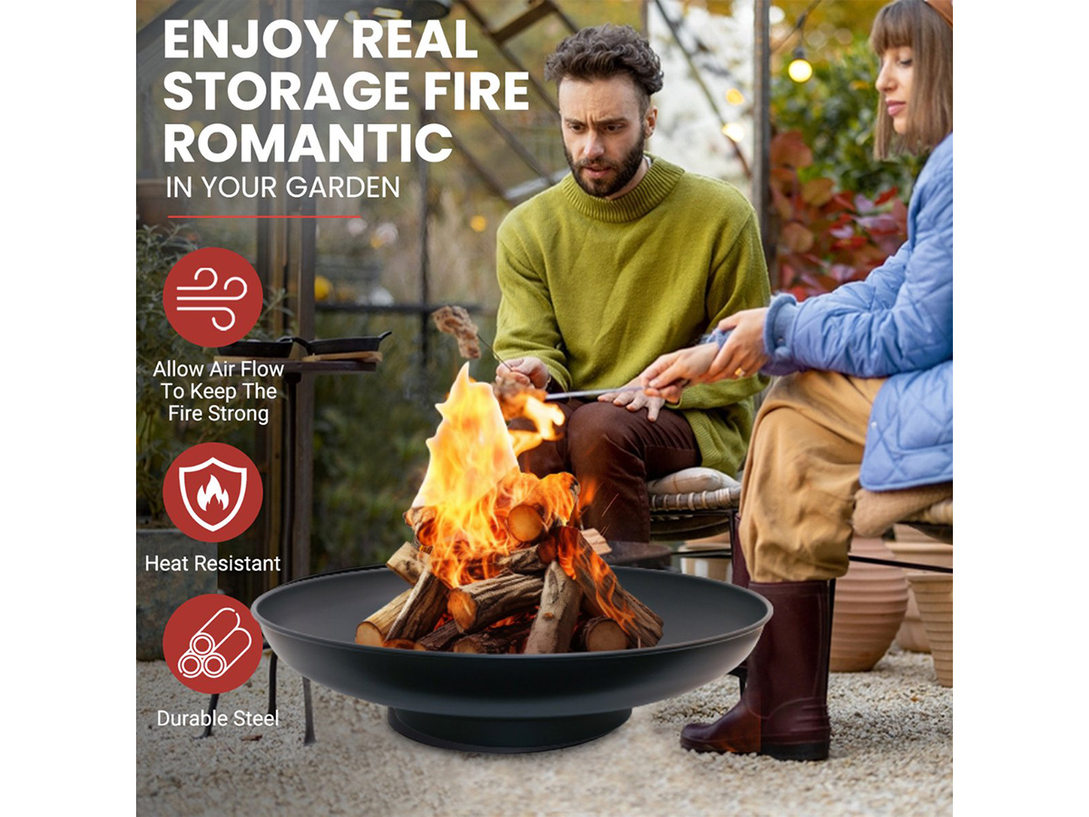 HEAT Outdoor Living Classic Ø90 cm vuurschaal - Black