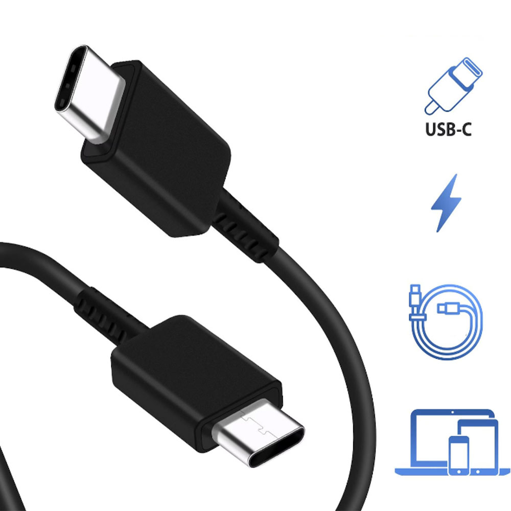 (1.8m) Galaxy S25  Plus 5A USB C auf USB C Verbindungskabel Ladekabel (EP-DX510JWEGEU) - Weiss