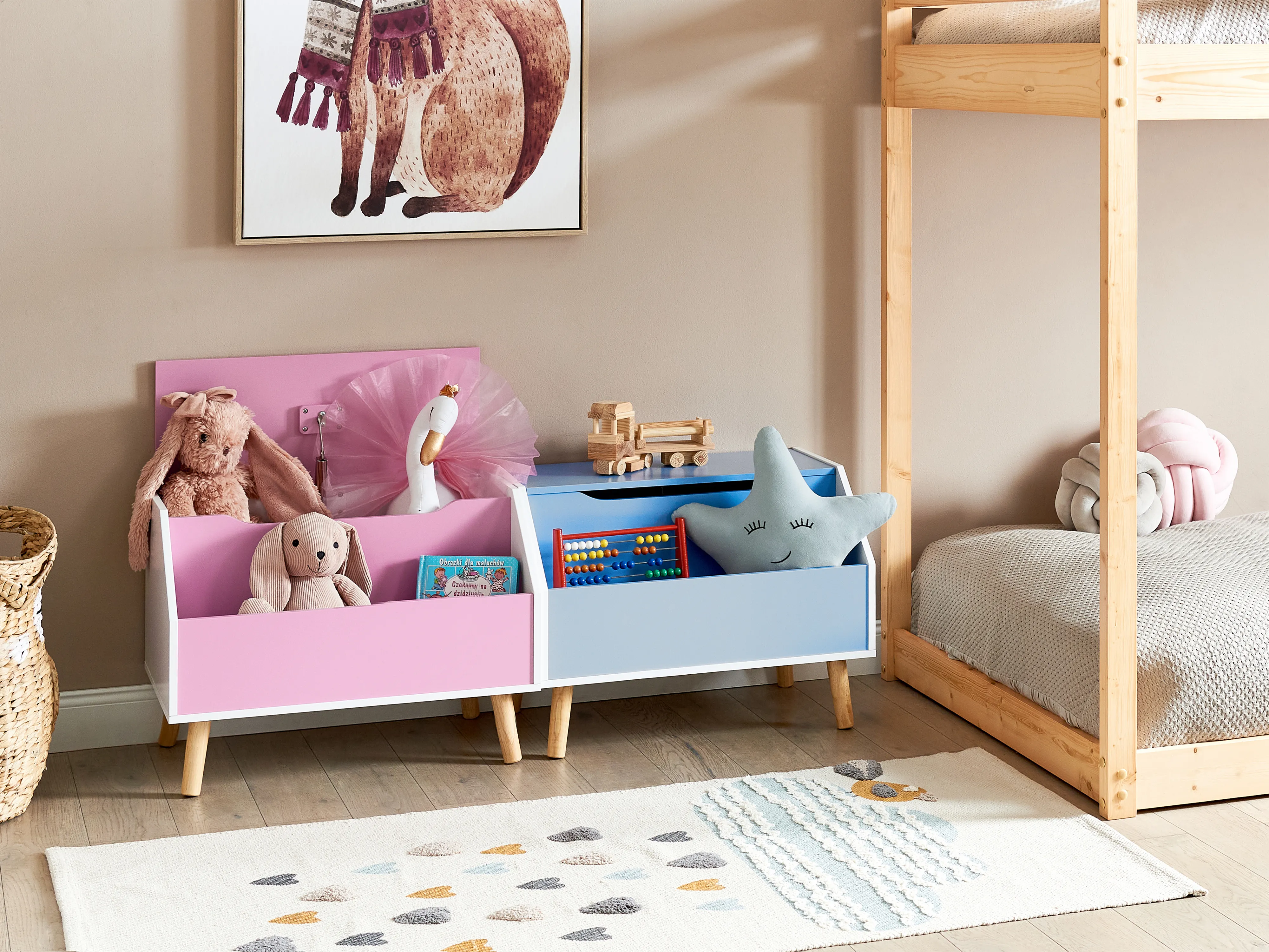 Kast CASPER 43 cm Roze