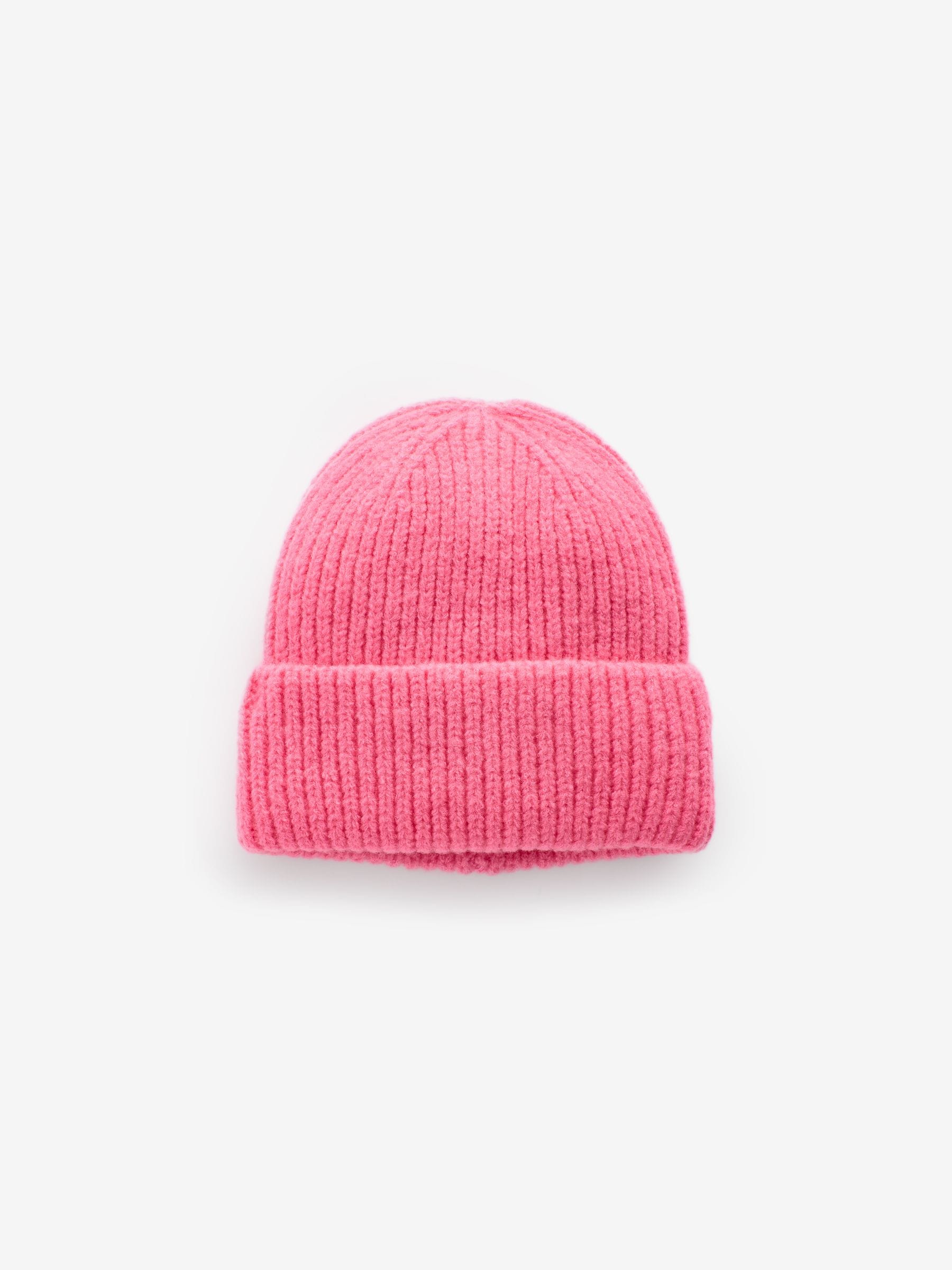 Felroze - Fluffy beanie-muts (1-16jr)