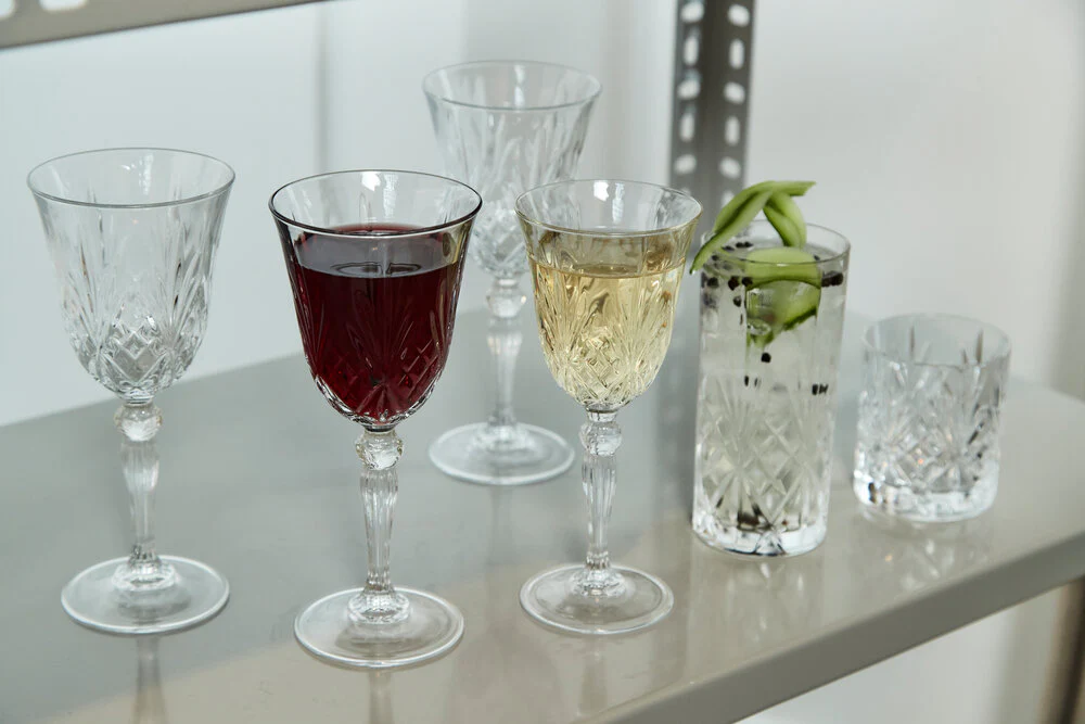 Lyngby Glas  Kandesæt krystal melodia - 7 dele