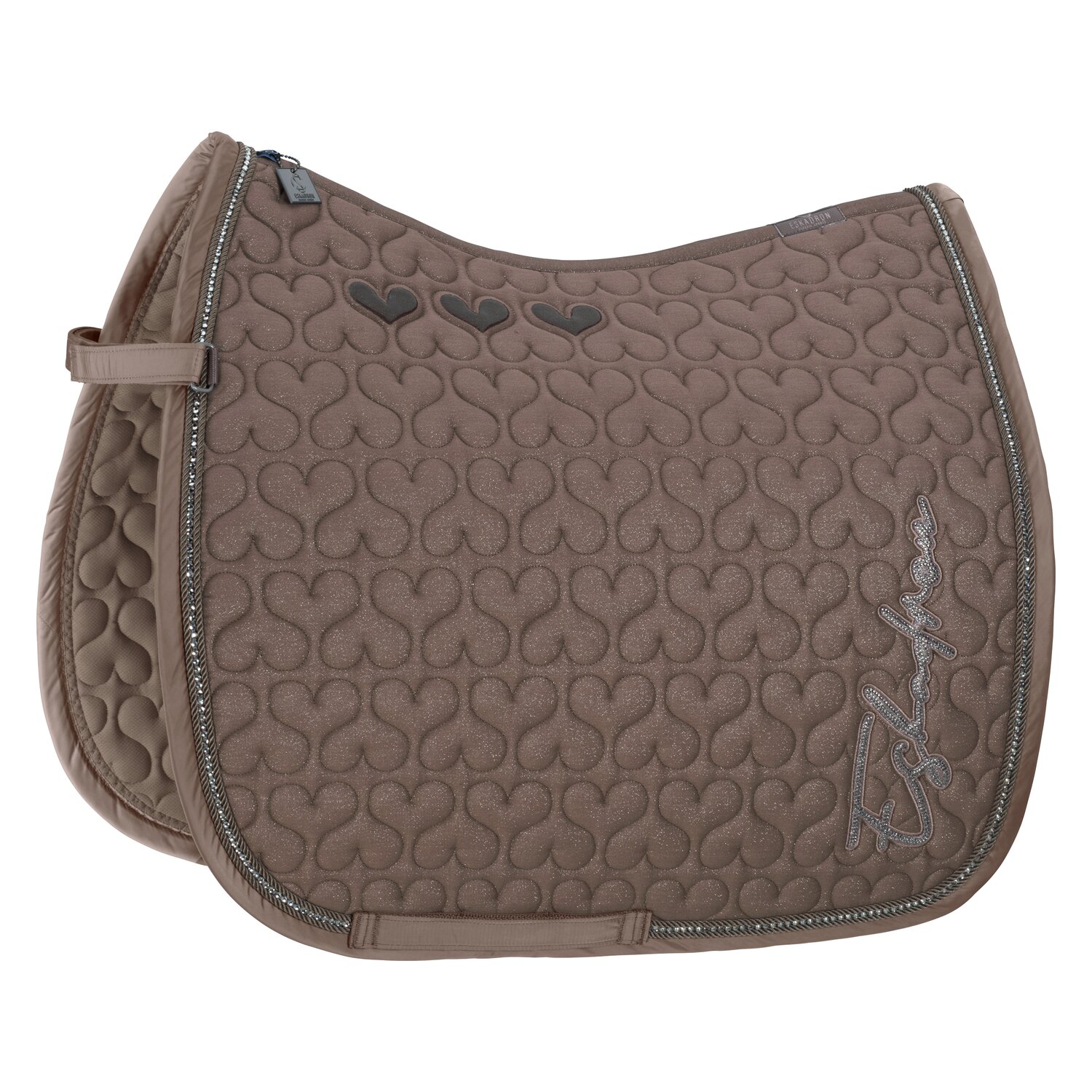 ESKADRON Classic Sports Schabracke Cotton Glitter Crystal - deep taupe