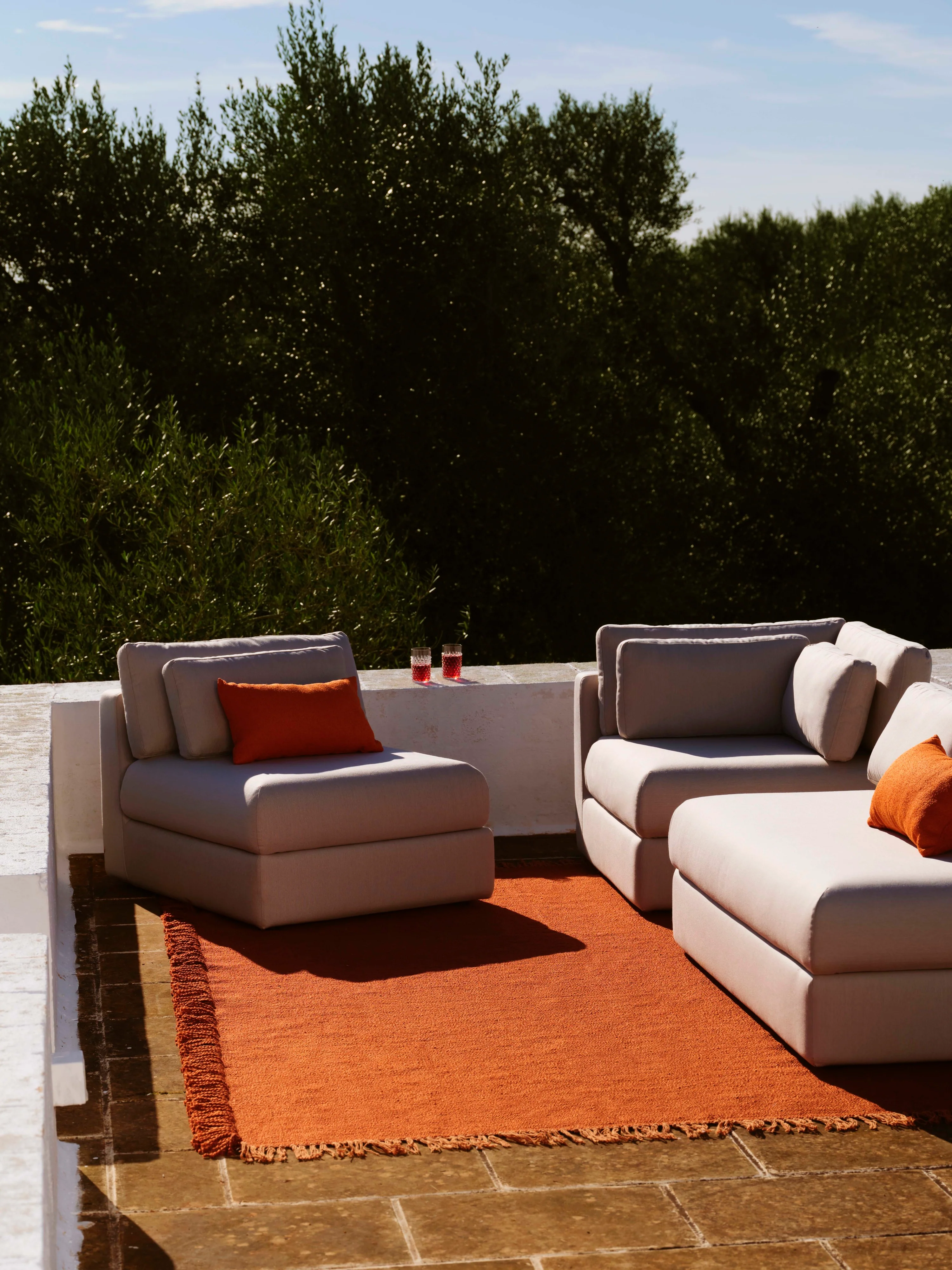 Modulaire tuin loungefauteuil Rabea