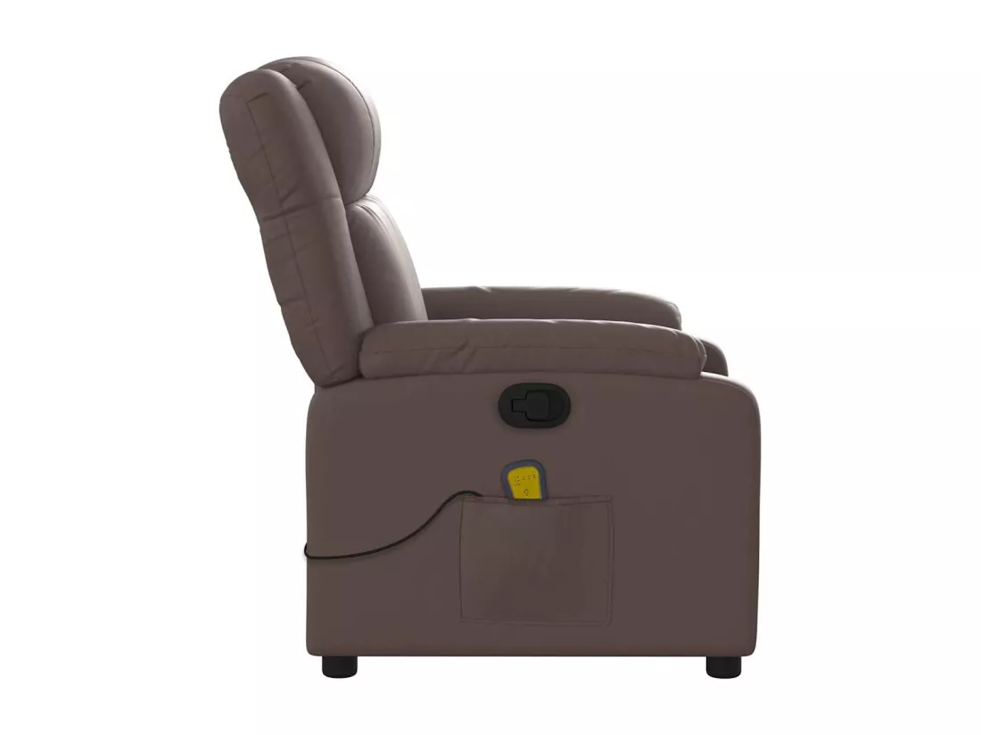 Fauteuil de massage inclinable Marron Similicuir