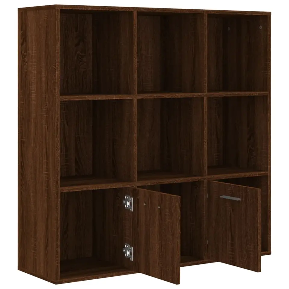 vidaXL - Boekenkast - Bruin - Bewerkt hout