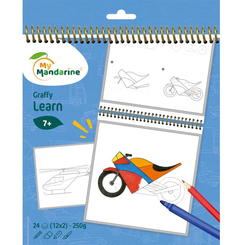 Graffy Learn, Transports - Bleu