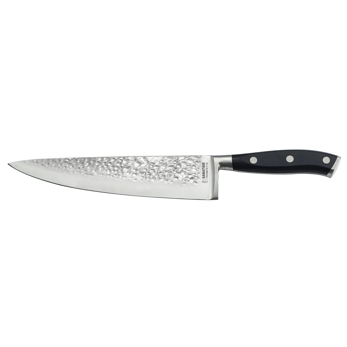 Carbon - Couteau de chef 20 cm martelé avec protection de lame Sabatie