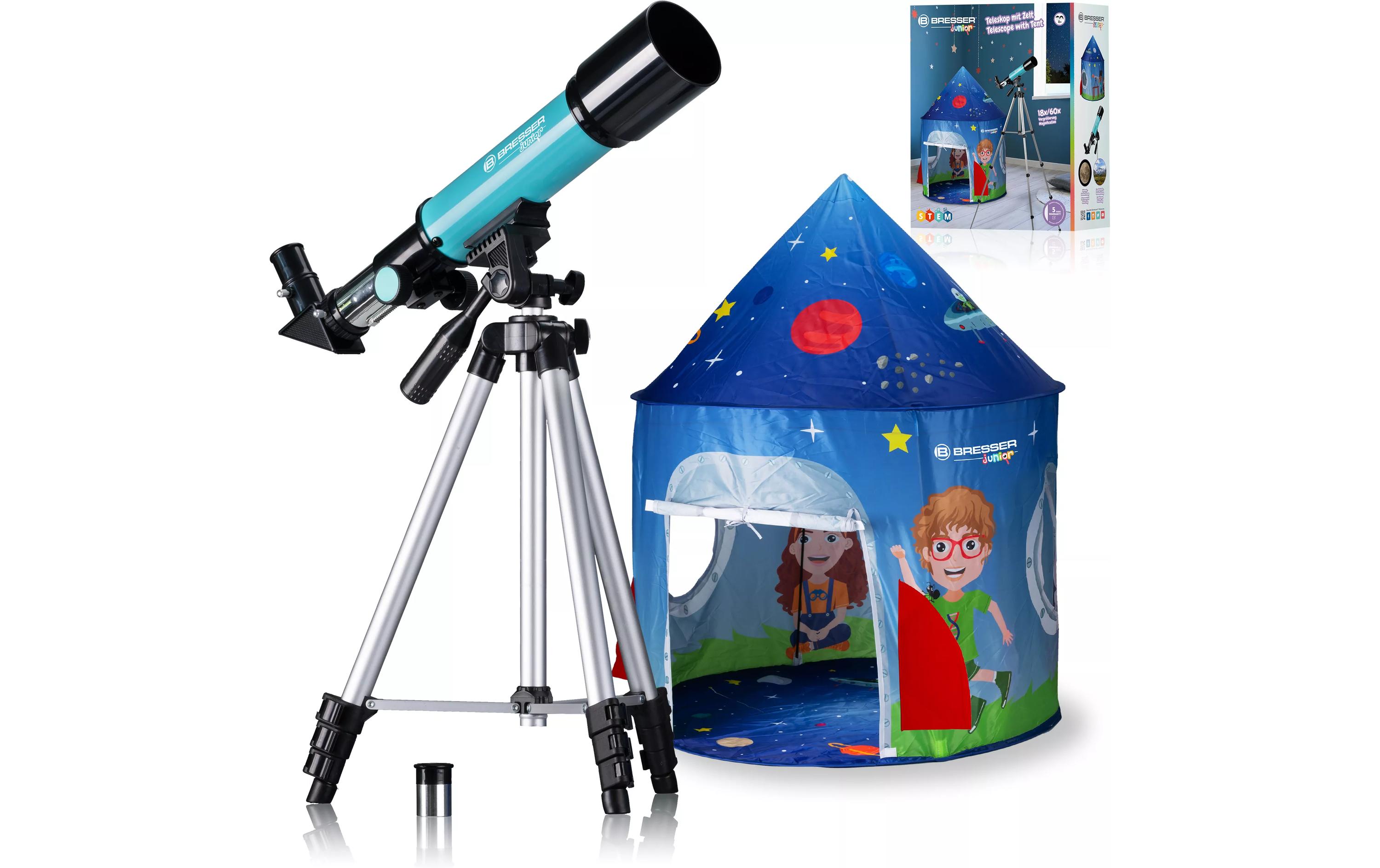 Linsenteleskop 50/360 mit ZeltTeleskop und Astro-Zelt in einem Set