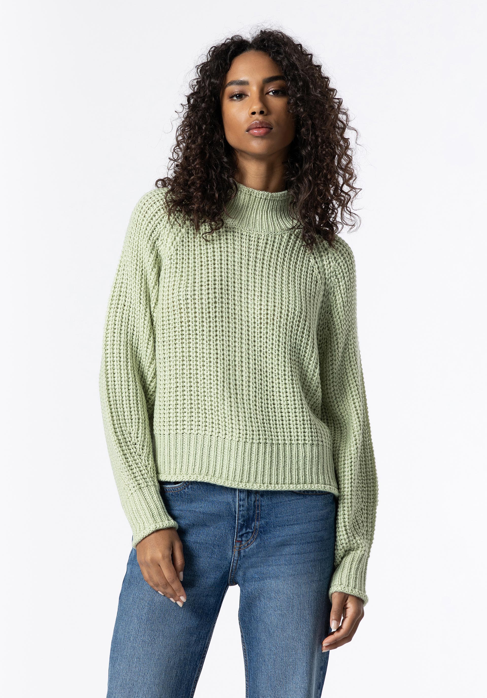Camisola de Malha de Gola Alta