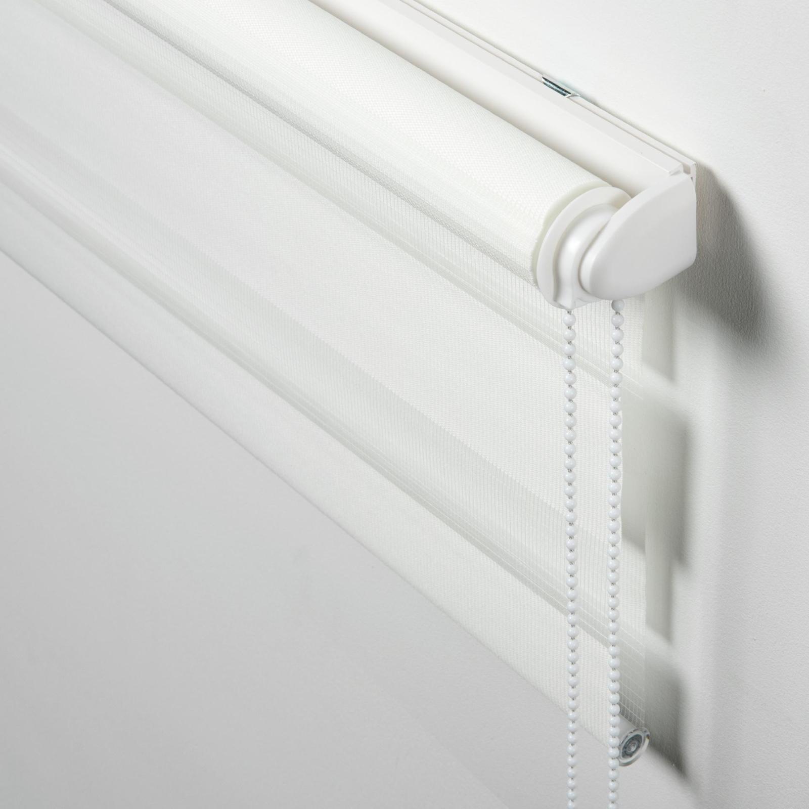 Doppel-Klemmrollo - weiß - höhenverstellbar - 45 cm breit