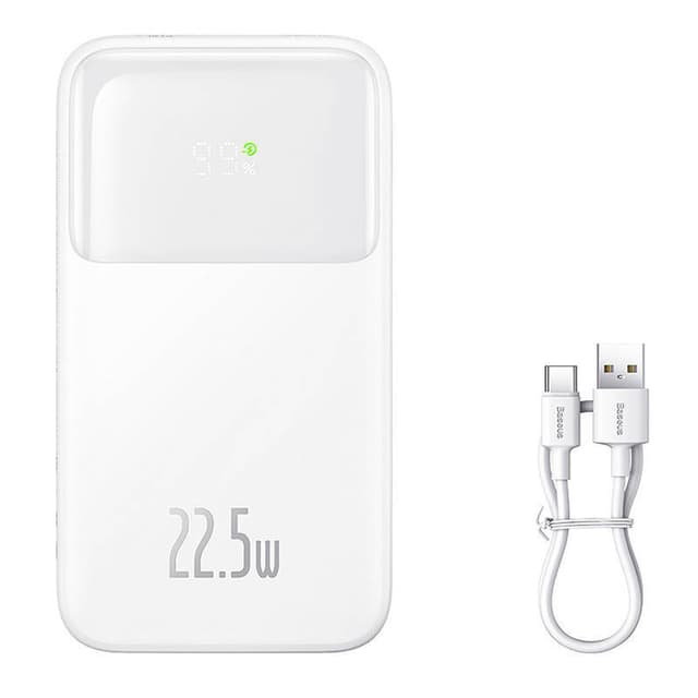 Powerbank Baseus Comet 10000mAh, 22,5W (hvid)
