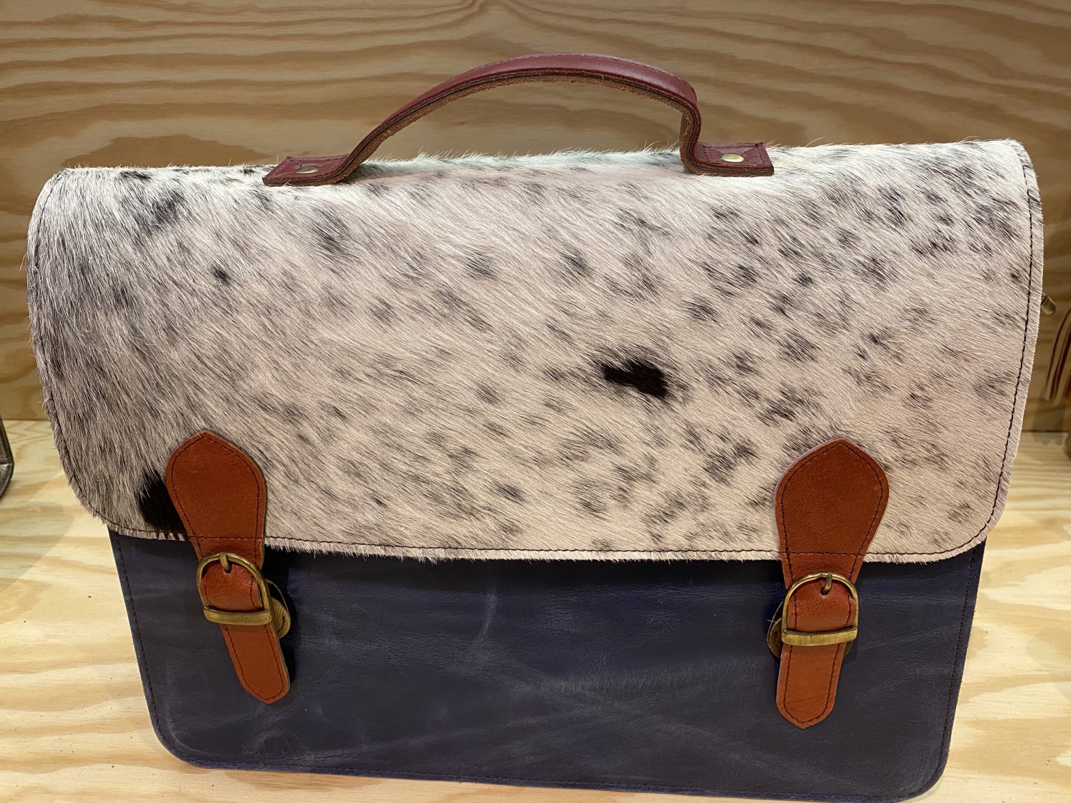 Unique Brand Leren A4 Laptoptas 13,3 inch Vacht