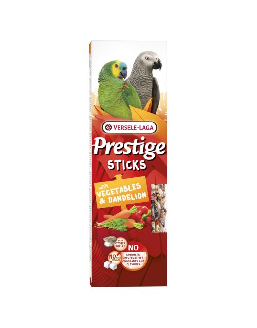 Versele-Laga Prestige Sticks Papegaaien - Vogelsnack - Groente Paardenbloem 140 g 2 stuks