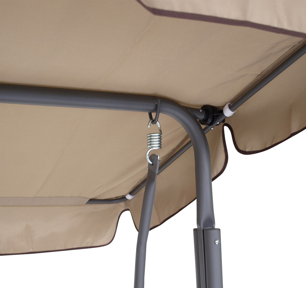 DEGAMO Dachplane für Hollywoodschaukel FLORIDA 170x110cm, cremefarben