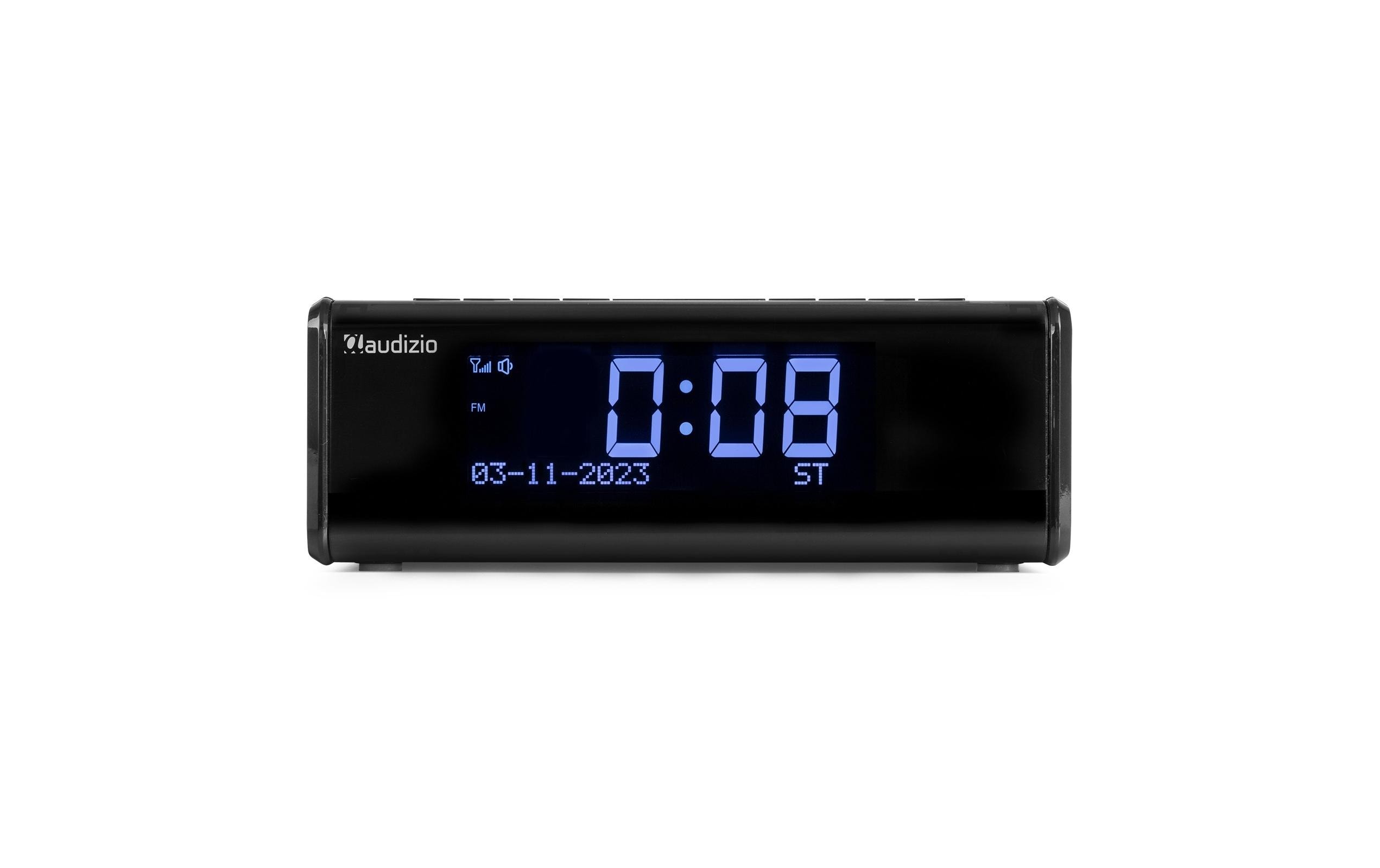 Radiowecker Cuneo SchwarzDAB+-Radiowecker mit kabelloser Aufladung