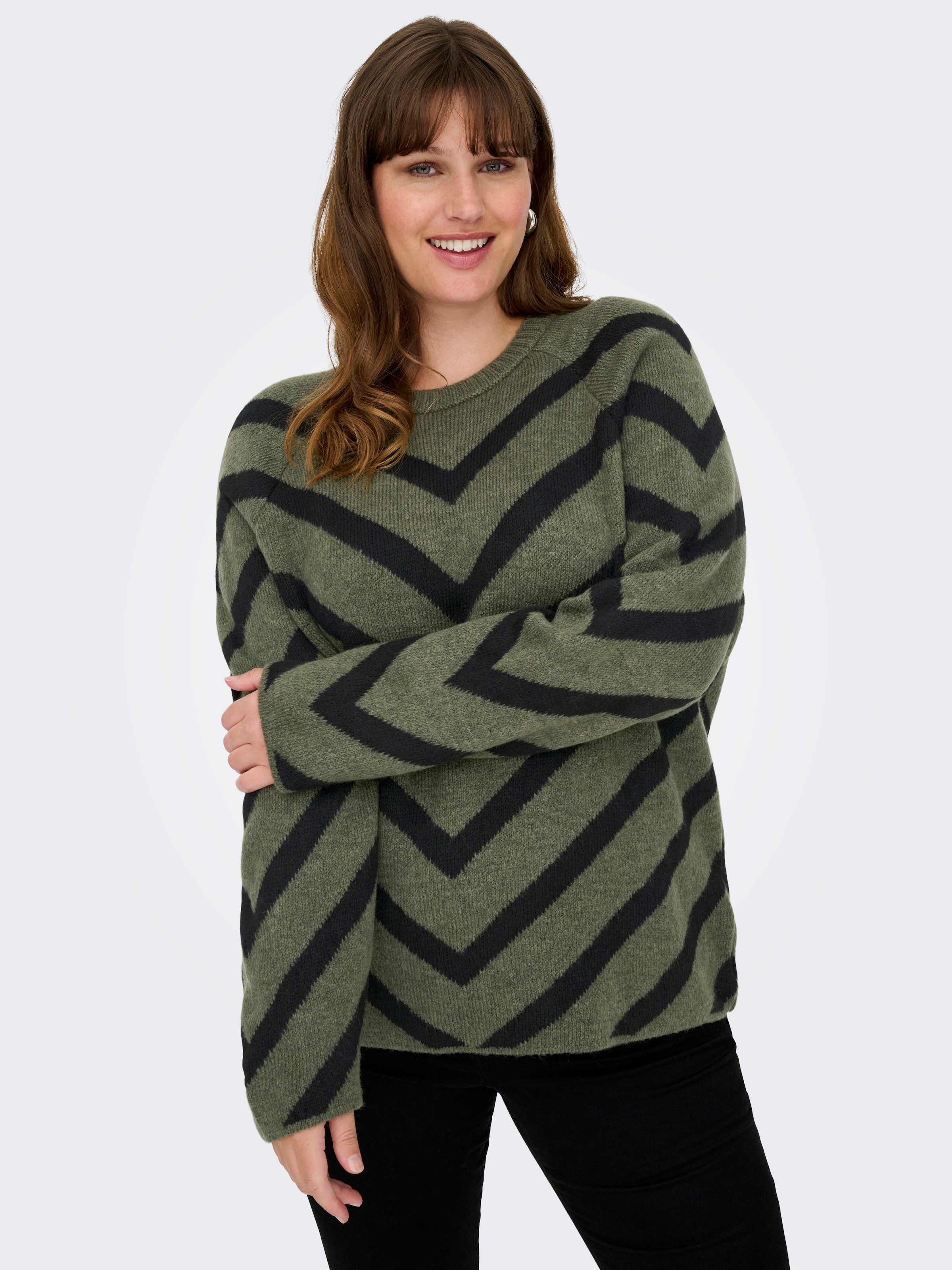 ONLY CARMAKOMA Strickpullover »CARELIZA L/S PULLOVER KNT NOOS«