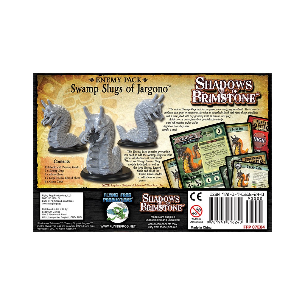 Shadows of Brimstone - Swamp Slugs of Jargono Enemy Pack Expansion