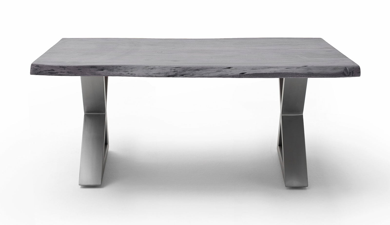 Couchtisch CARTAGENA X110 Edelstahl /massiv grau
