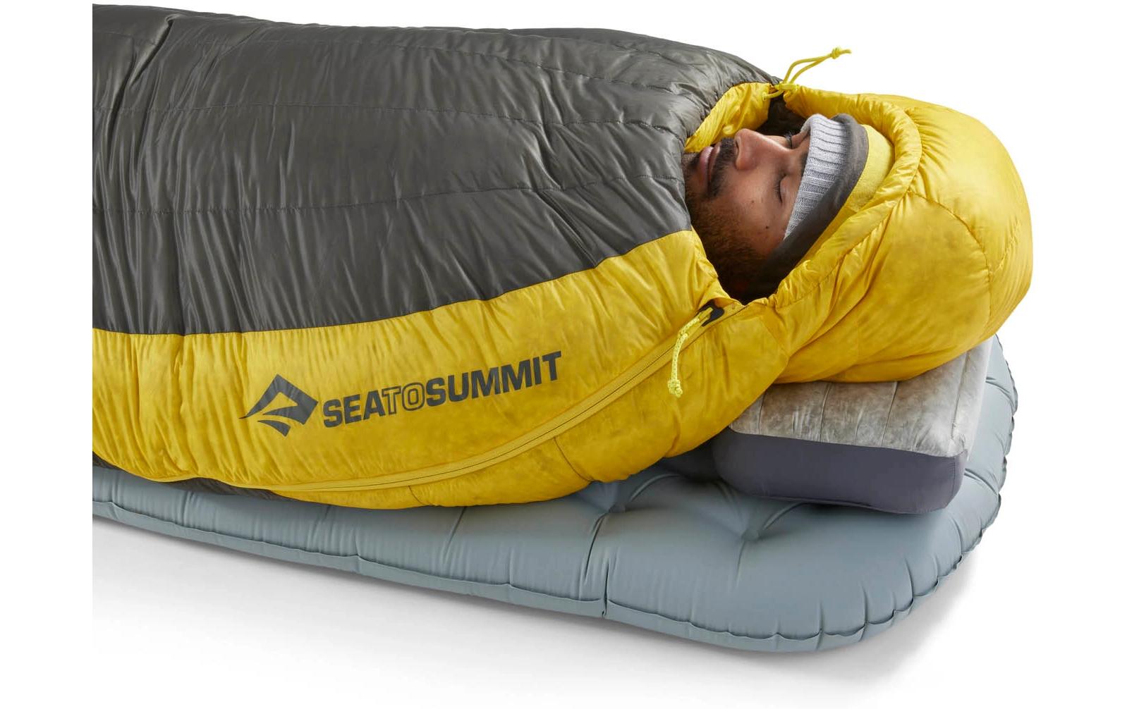 Spark -1C/30F L Polyester, Gelb/Schiefergrau<br>Mumienschlafsack