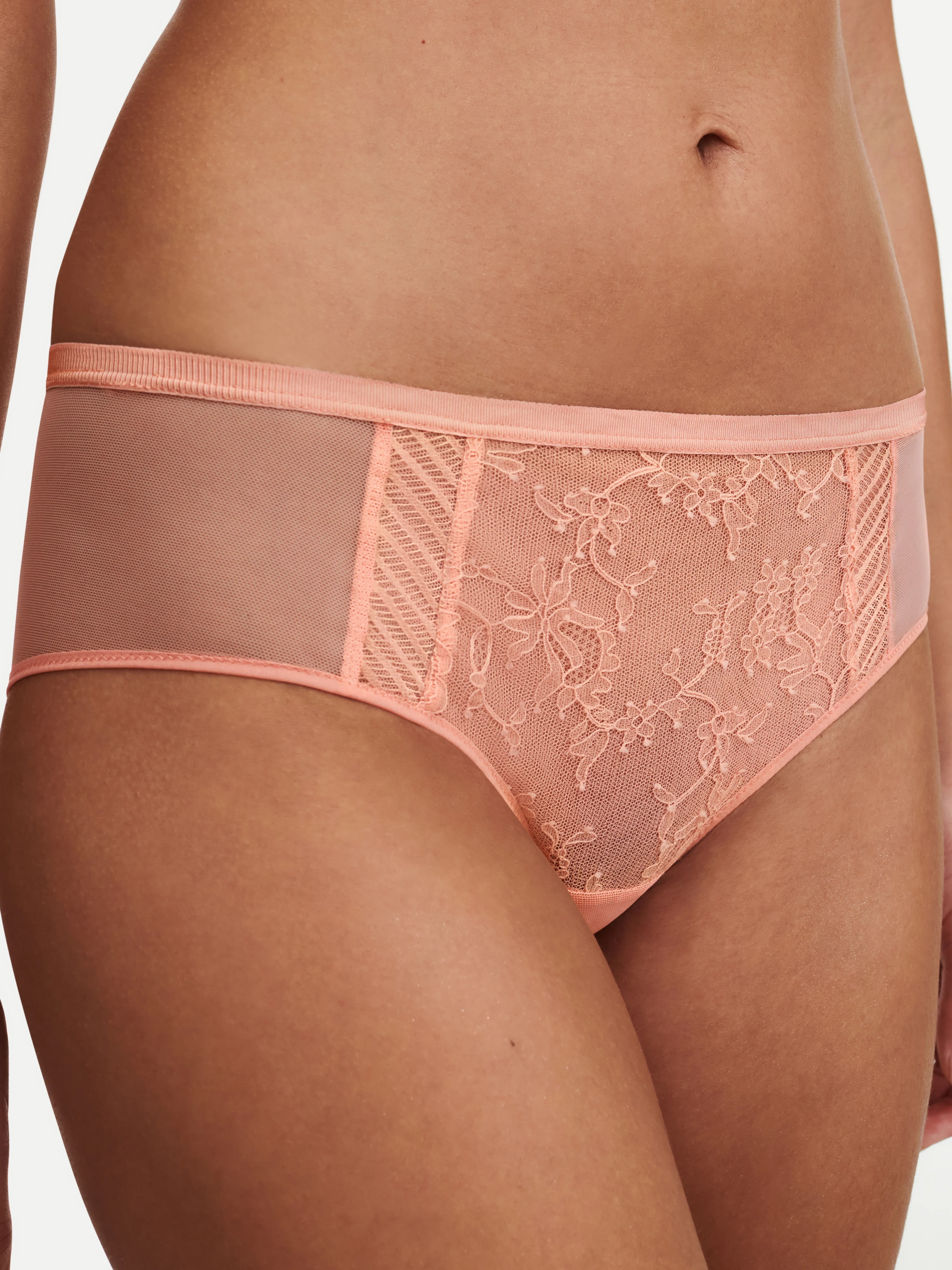 TXTURE - Shorty avec dentelle de leavers | Orange