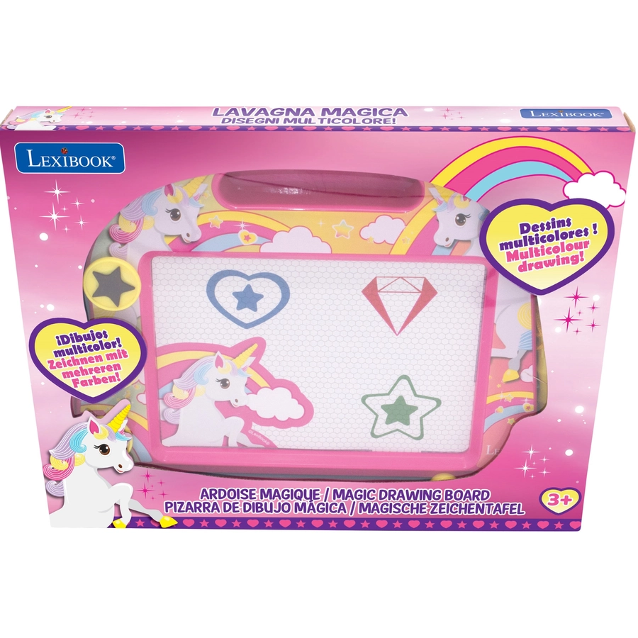 LEXIBOOK Einhorn Magnetische Multicolor-Zeichentafel