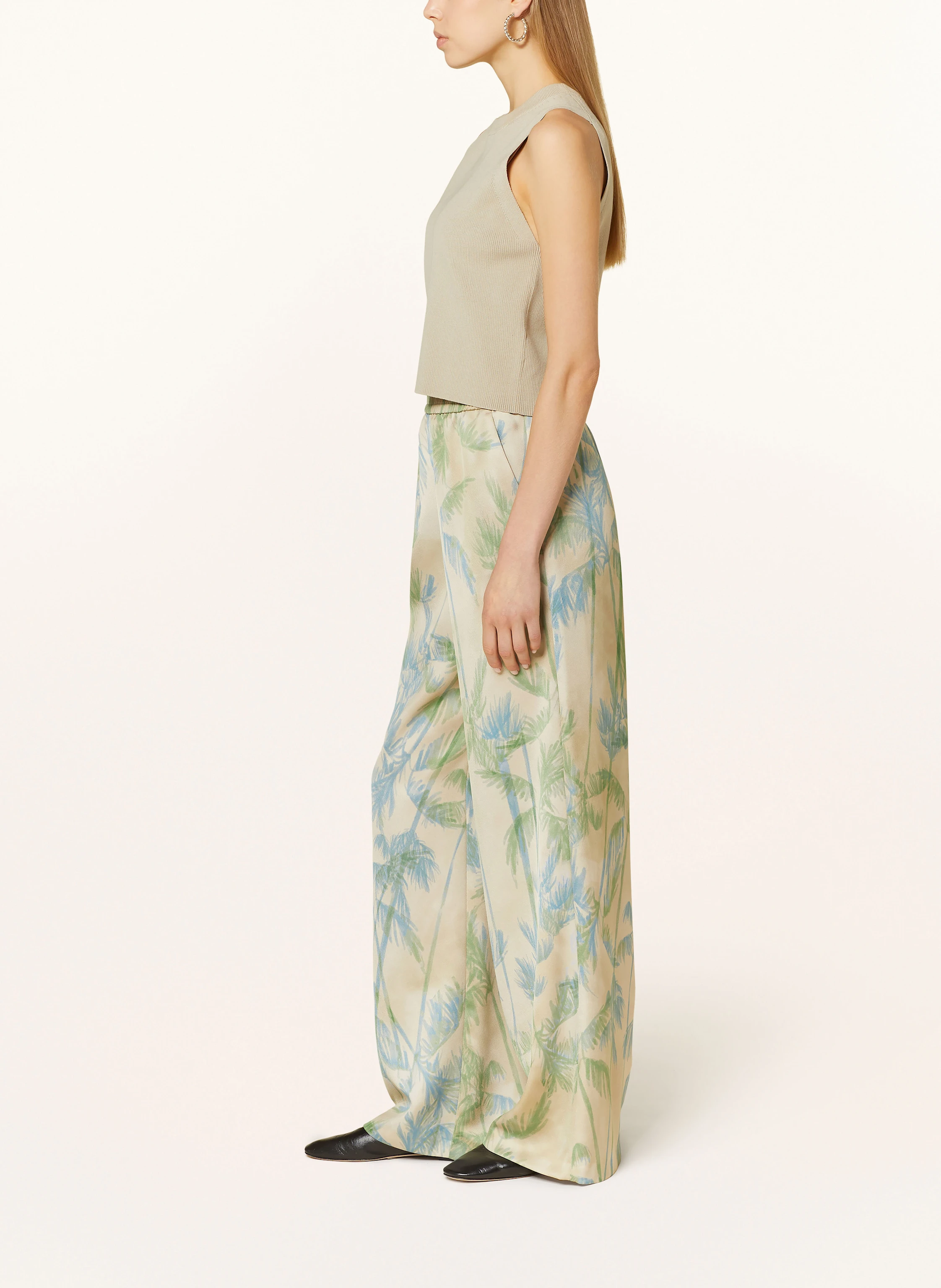 MAX & Co. Marlenehose aus Satin