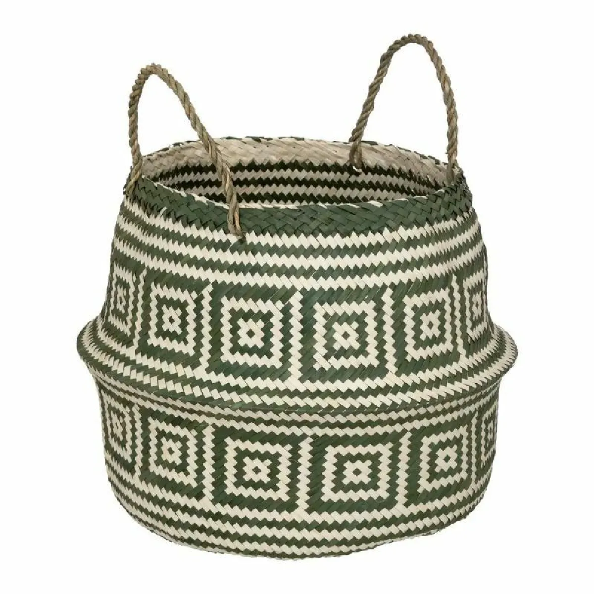 Panier Déco Frise Vert