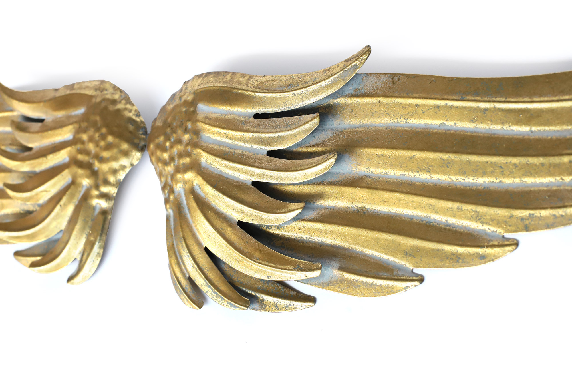 Engelsflügel vintage gold, B 89,5 cm, H 19 cm, L 3 cm von fischer's lagerhaus