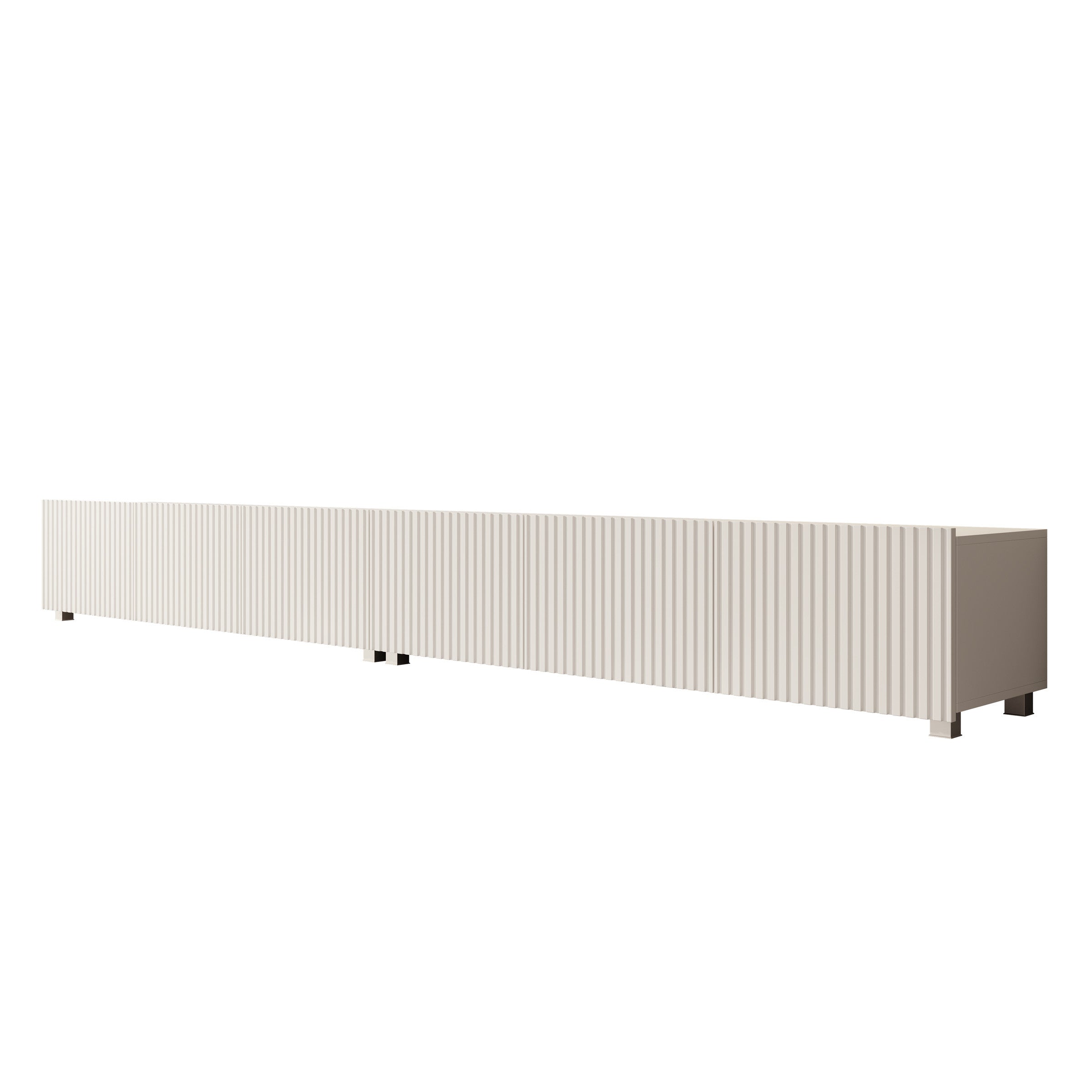 Meubella - TV-Meubel Kenderes - Wit - 300 cm