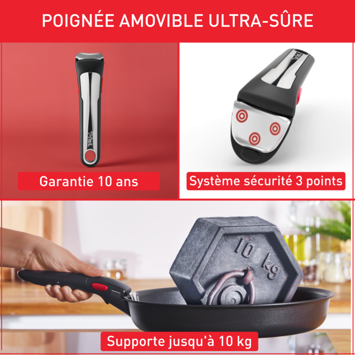 Ingenio Unlimited, Batterie de cuisine 13pcs, Antiadhésif, Induction